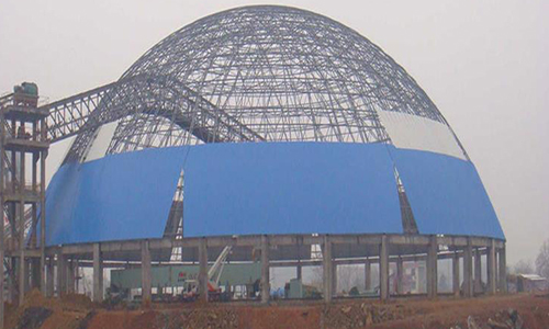 龙海螺栓球网架加工的注意事项